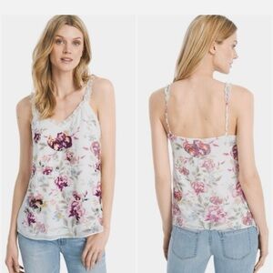 White House Black Market Floral Print Women's Top Size Small Gently Worn